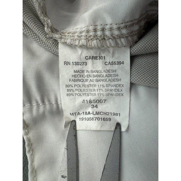 Lee Flex Shorts Lot x2 Mens 34 Navy Blue Beige Stretch Zip Pocket Casual Outdoor - Picture 12 of 16